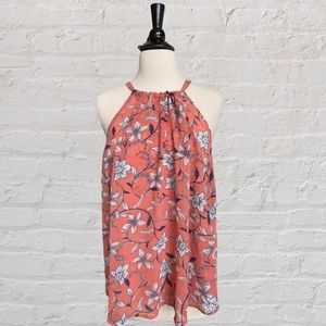 BB Dakota, floral, tunic top, bow back